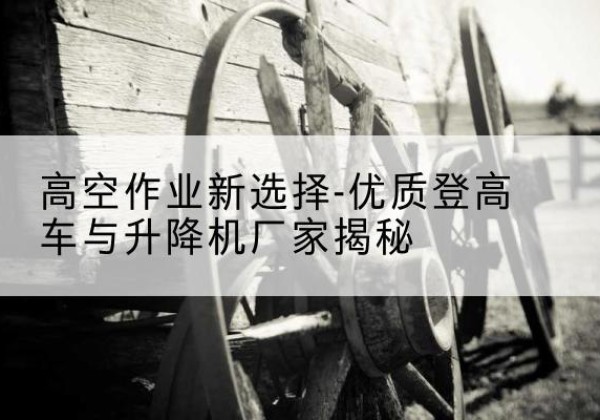 西登高车厂家-高空作业新选择-优质登高车与升降机厂家揭秘